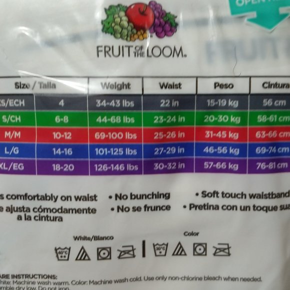 Fruit of The Loom Boy's Briefs Tag Free Small S - Picture 2 of 4